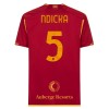 Maillot de Supporter AS Roma Ndicka 5 Domicile 2023-24 Pour Homme